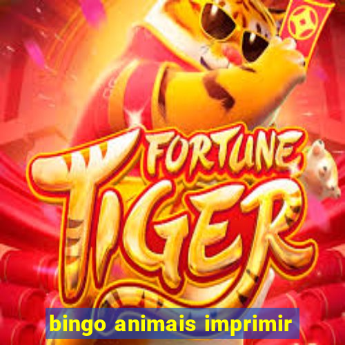 bingo animais imprimir