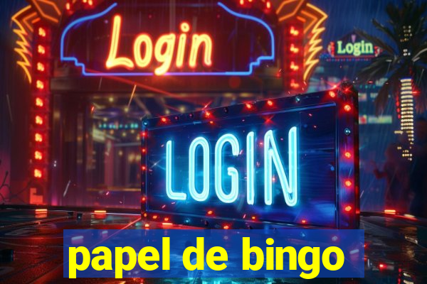 papel de bingo